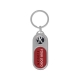 The front side of Capsule Shaped Printing Plaque Keychain