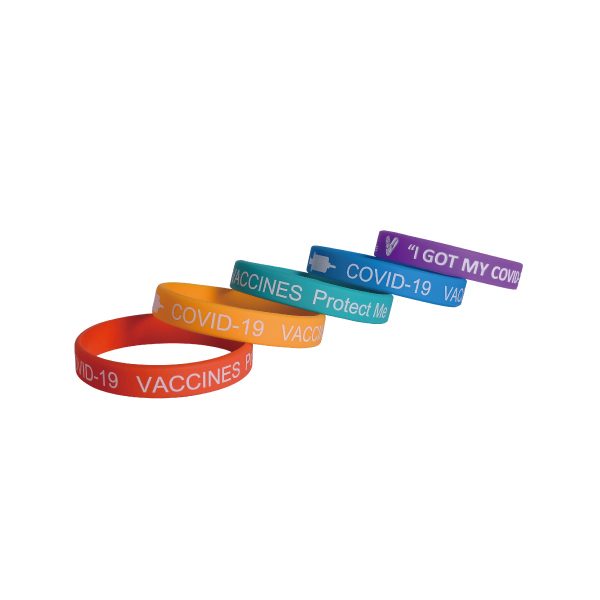 Custom Promotional Silicone Wristband with brand slogan