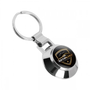 Round Shape Bottle Opener Keychain can be customized with your logo or pattern.