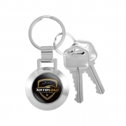 Round Shape Bottle Opener Keychain with two keys