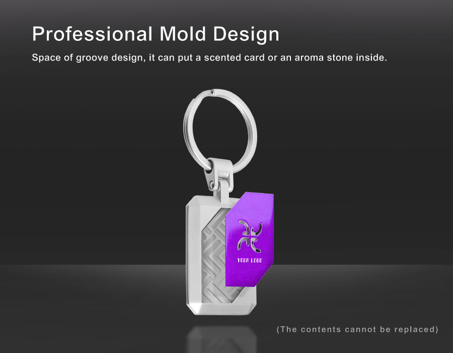 Customized Hollow Out Aroma Keychain- Professional Mold Design