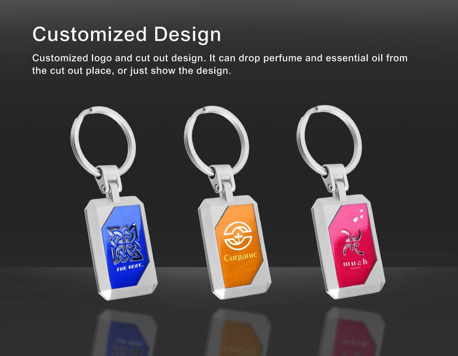 Customized Hollow Out Aroma Keychain- Customized Cut Out Design