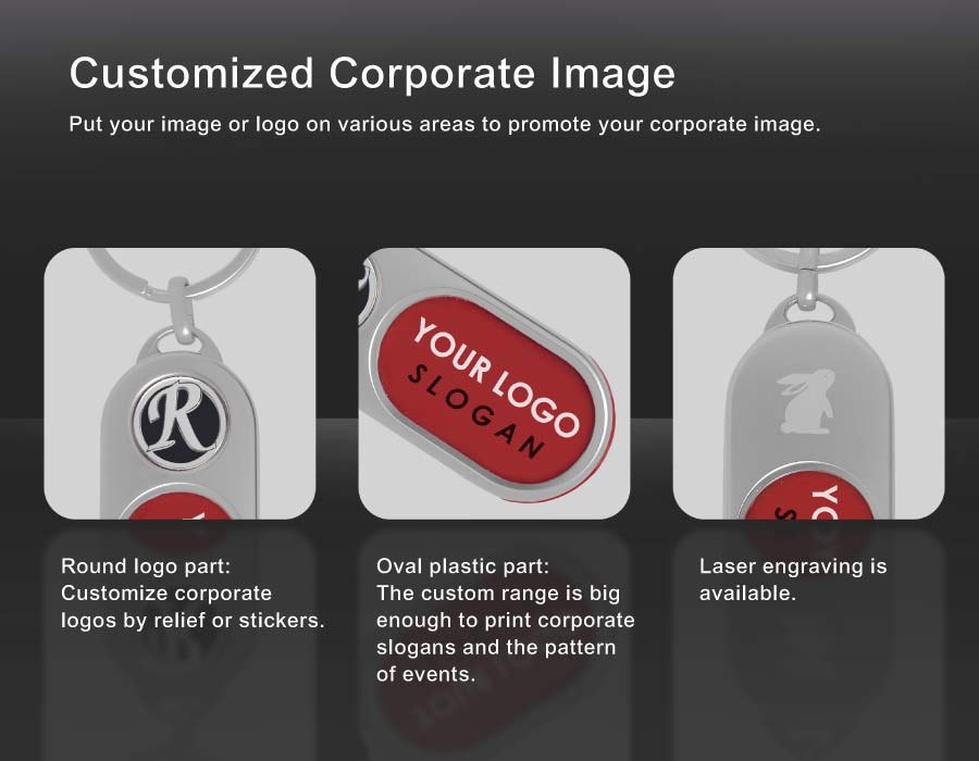 Capsule Shaped Printing Plaque Keychain-Customized corporate image