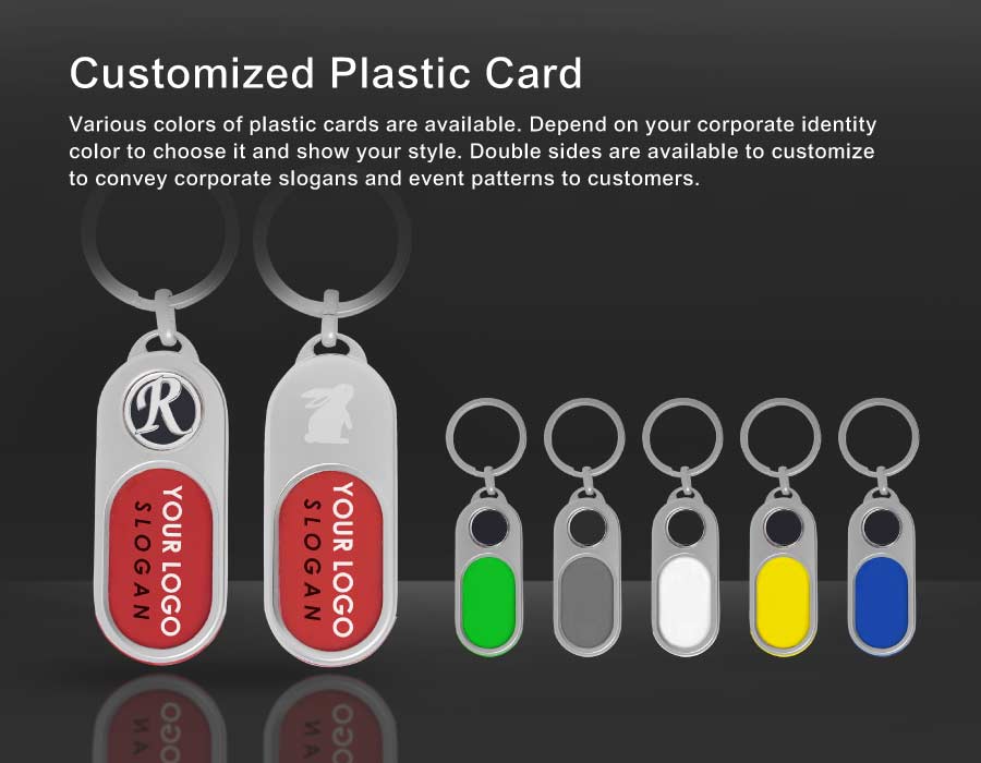 Capsule Shaped Printing Plaque Keychain-Customized plastic card