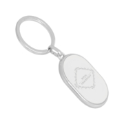 Add your brand and image to the Capsule Shaped Metal Keychain.
