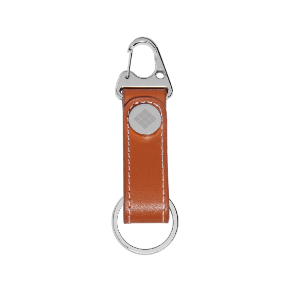 The front side of Manly Style Leather Keychain