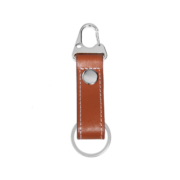 Manly Style Leather Keychain combined with high quality leather and zinc alloy ring.