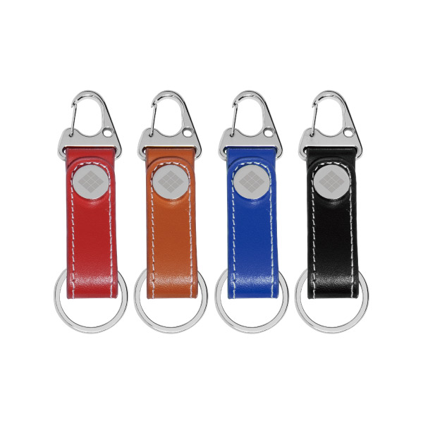 Various colors of Manly Style Leather Keychain.