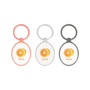 Different plated colors make Oval Shaped Zinc Alloy Keyring colorful.