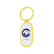 The Personalised Capsule Shaped Zinc Alloy Keyring is an excellent promotional item.