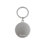 Laser engraved with your logo on the back side of Square Photo Frame Keyring