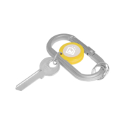 Spring Buckle Keychain With Plastic Roller with a key