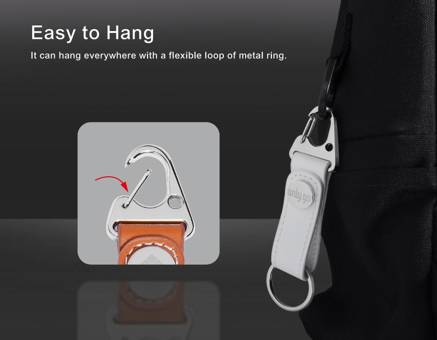 Manly Style Leather Keychain can hang everywhere with the hook.
