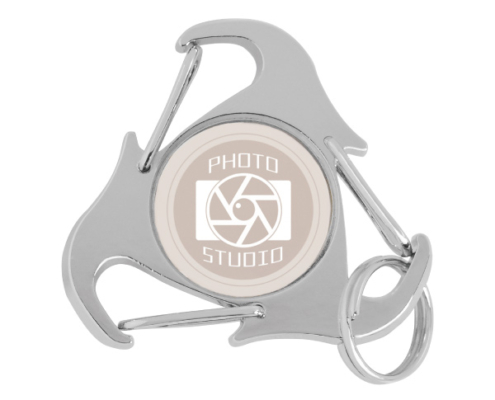 Put your brand LOGO on Triangle Multi Function Bottle Opener Keychain