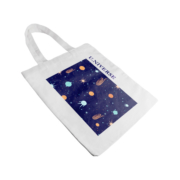 Custom Cotton Hipster Tote Bag can be printed with net printing, digital printing, or thermal transfer printing.