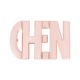 The surname Chen letter belt buckle