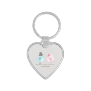 Heart Shaped Metal Keychain is made of zinc alloy.