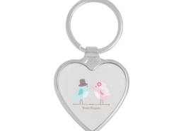 Heart Shaped Metal Keychain is made of zinc alloy.