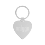 Personalize the Heart Shaped Metal Keychain with your company's name.