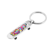 Customize Skateboard Shaped Zinc Alloy Keychain for your team and club.