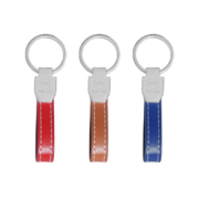 Various colors of Custom Metal Leather Keychain