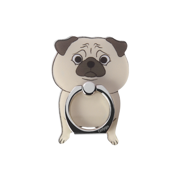 Pets Don’t Want to Go Home Series-Pug Mobile Ring Stand