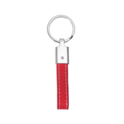 Simple but elegant leather of Zinc Alloy Leather Keychain