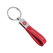 The leather part of Zinc Alloy Leather Keychain is high quality.