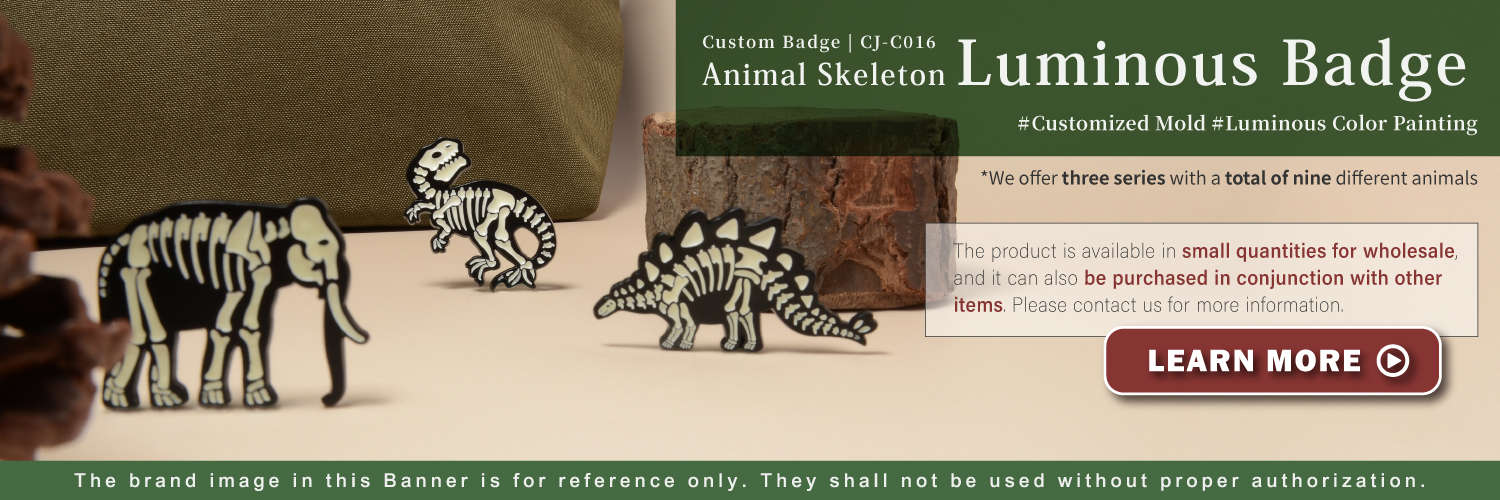 The Banner of Animal Luminous Pin Badge