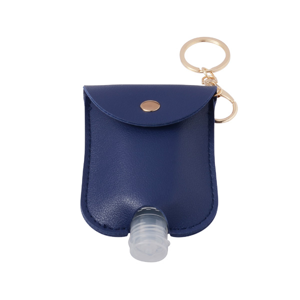 Leather Keyring With Sanitizer Squeeze Bottle- A must-have in the post-epidemic era.