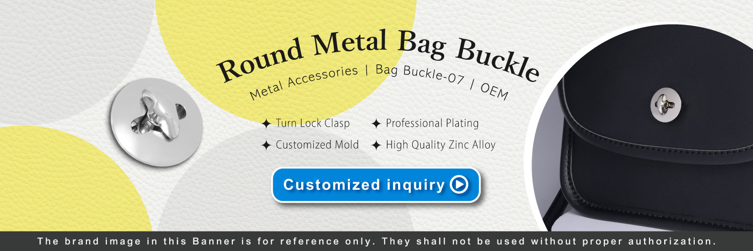 The Banner of Round Metal Bag Buckle