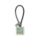 Customize Custom Square PVC Rope Keychain with your logo and pattern.