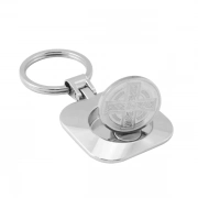 Custom Coin Of Square Shape Magnetic Coin Keychain