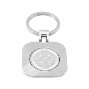 Exquisite Plating Color Of Square Shape Magnetic Coin Keychain