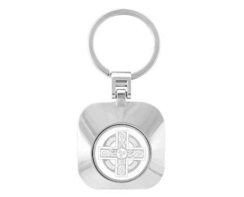 The Front Side Of Square Shape Magnetic Coin Keychain